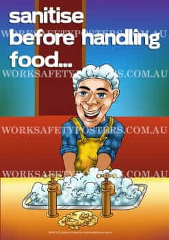 Sanitise Workplace Safety Poster