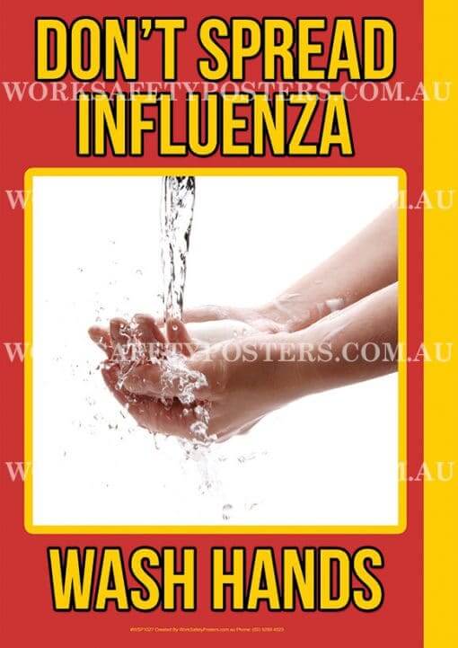 Hand Washing Safety Poster 5 Wash Hands Safety Poster