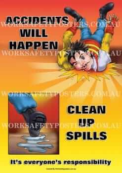 Slips Trips and Falls Safety Poster