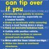 Forklifts Can Tip Over Workplace Safety Posters