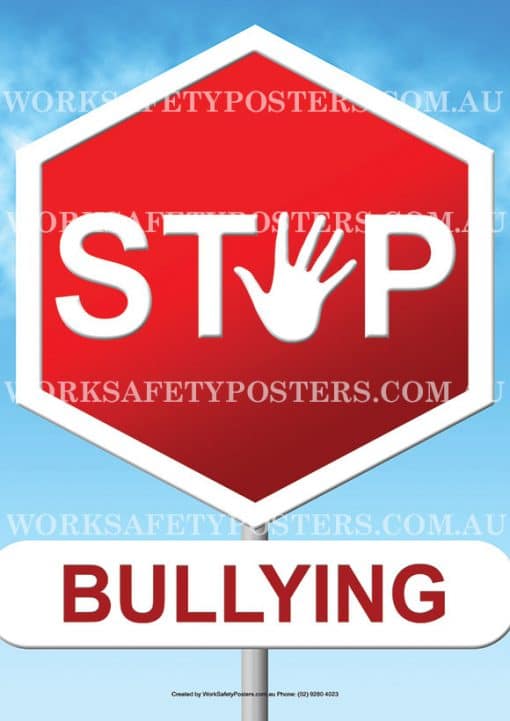 Stop Bullying Safety Poster 5 Stop Bullying Safety Poster
