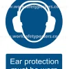 Ear Protection PPE Safety Poster 3 eae protection ppe sign
