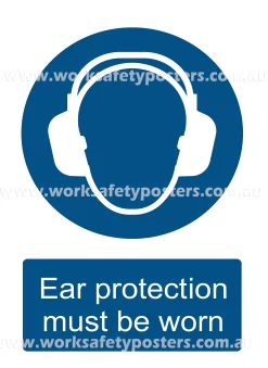 Ear Protection PPE Safety Poster