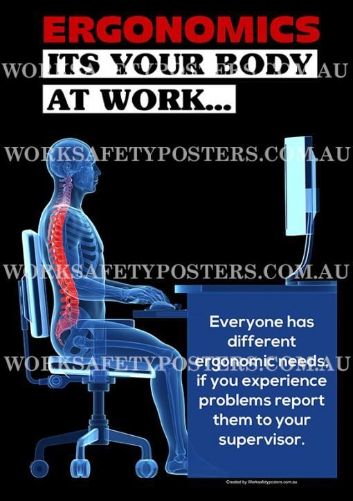 Ergonomics in the Workplace Poster 5 Ergonomics in the Workplace Poster