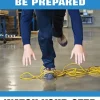 Tripping Hazards Be Prepared Safety Poster 3 Tripping Hazards Be Prepared Safety Poster