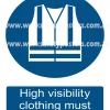 High Visibility Vest PPE Safety Poster 3 high visibility vest ppe sign