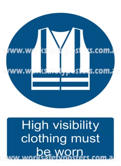 High Visibility Vest PPE Safety Poster
