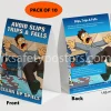 Pack of 10 - Slips, Trips Falls Table Top Safety Card 3 slips-trips-falls-table-top-cards